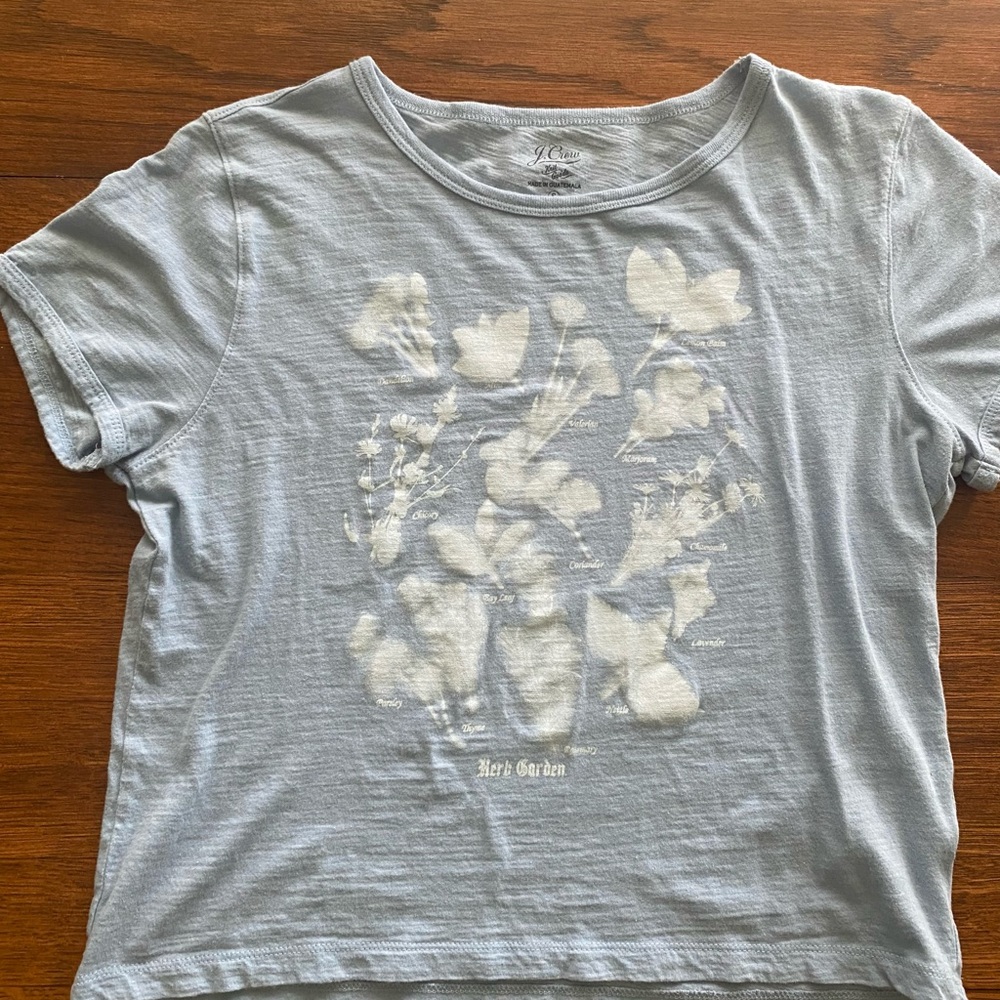 J. Crew women’s plant tee
